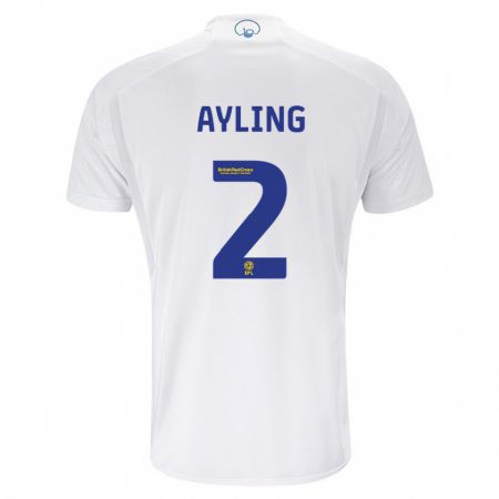 Kandiny Herren Luke Ayling #2 Weiß Heimtrikot Trikot 2023/24 T-Shirt