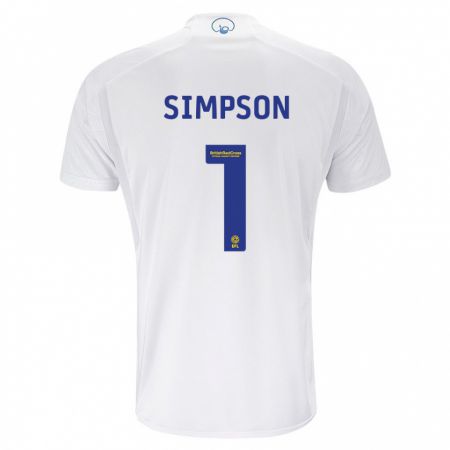 Kandiny Herren Carrie Simpson #1 Weiß Heimtrikot Trikot 2023/24 T-Shirt