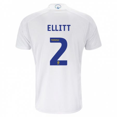 Kandiny Herren Izzy Ellitt #2 Weiß Heimtrikot Trikot 2023/24 T-Shirt