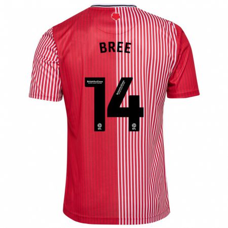 Kandiny Herren James Bree #14 Rot Heimtrikot Trikot 2023/24 T-Shirt
