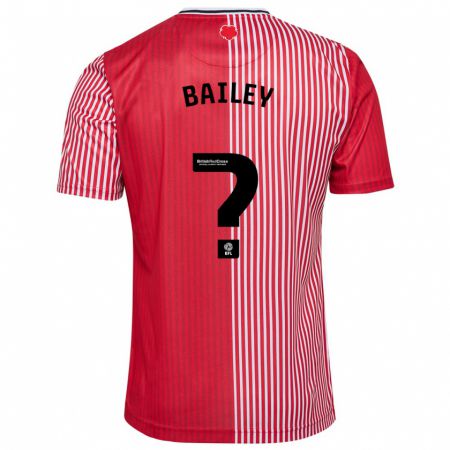 Kandiny Herren Isaac Bailey #0 Rot Heimtrikot Trikot 2023/24 T-Shirt