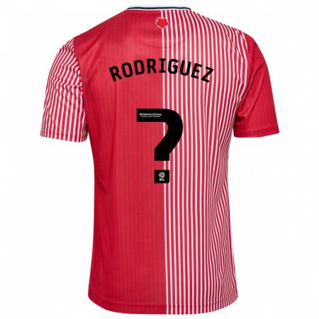 Kandiny Herren Alejandro Gomes Rodriguez #0 Rot Heimtrikot Trikot 2023/24 T-Shirt