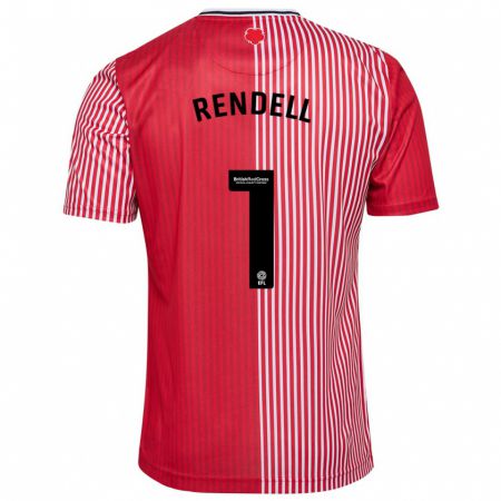 Kandiny Herren Kayla Rendell #1 Rot Heimtrikot Trikot 2023/24 T-Shirt