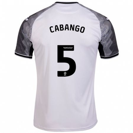 Kandiny Herren Ben Cabango #5 Weiß Heimtrikot Trikot 2023/24 T-Shirt