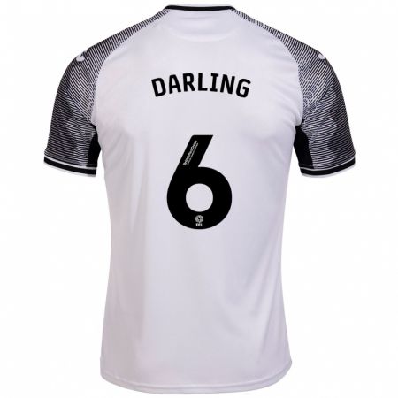 Kandiny Herren Harry Darling #6 Weiß Heimtrikot Trikot 2023/24 T-Shirt