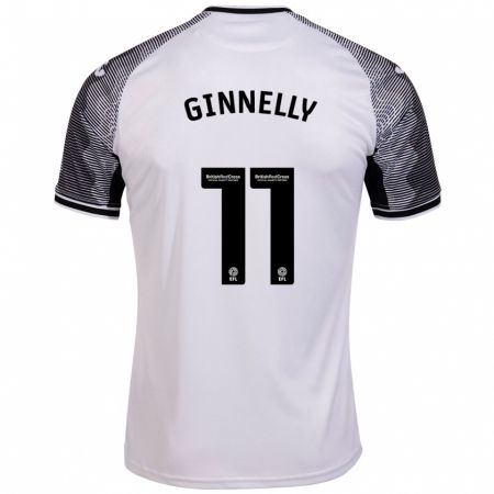 Kandiny Herren Josh Ginnelly #11 Weiß Heimtrikot Trikot 2023/24 T-Shirt