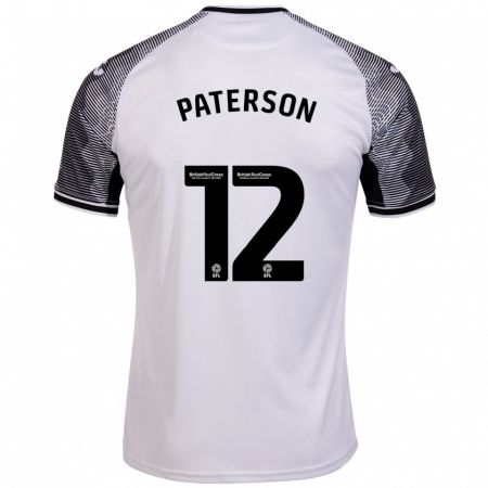 Kandiny Herren Jamie Paterson #12 Weiß Heimtrikot Trikot 2023/24 T-Shirt