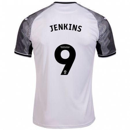 Kandiny Herren Nieve Jenkins #9 Weiß Heimtrikot Trikot 2023/24 T-Shirt