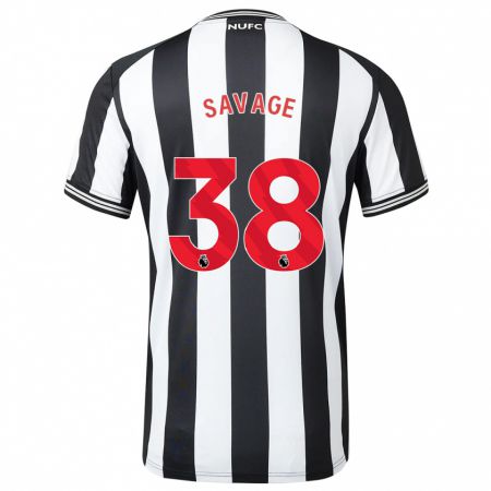 Kandiny Herren Remi Savage #38 Schwarz-Weiss Heimtrikot Trikot 2023/24 T-Shirt