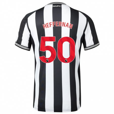 Kandiny Herren Cathal Heffernan #50 Schwarz-Weiss Heimtrikot Trikot 2023/24 T-Shirt