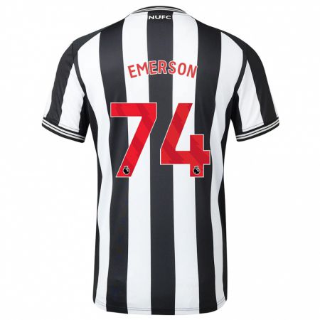 Kandiny Herren Johnny Emerson #74 Schwarz-Weiss Heimtrikot Trikot 2023/24 T-Shirt