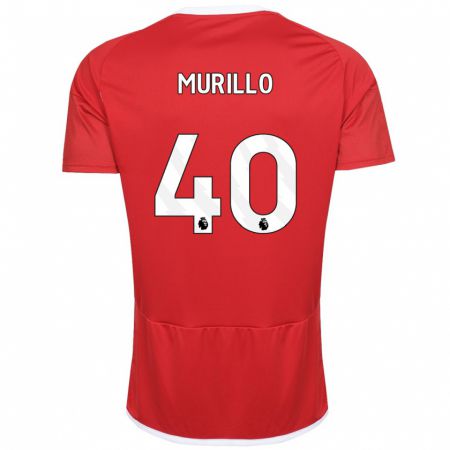 Kandiny Herren Murillo #40 Rot Heimtrikot Trikot 2023/24 T-Shirt