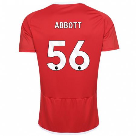 Kandiny Herren Zach Abbott #56 Rot Heimtrikot Trikot 2023/24 T-Shirt
