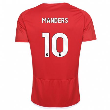 Kandiny Herren Holly Manders #10 Rot Heimtrikot Trikot 2023/24 T-Shirt