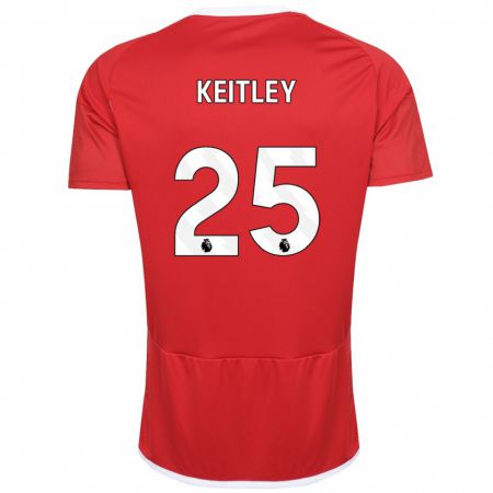 Kandiny Herren Alice Keitley #25 Rot Heimtrikot Trikot 2023/24 T-Shirt