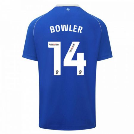 Kandiny Herren Josh Bowler #14 Blau Heimtrikot Trikot 2023/24 T-Shirt