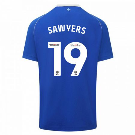 Kandiny Herren Romaine Sawyers #19 Blau Heimtrikot Trikot 2023/24 T-Shirt