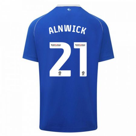 Kandiny Herren Jak Alnwick #21 Blau Heimtrikot Trikot 2023/24 T-Shirt
