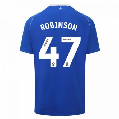 Kandiny Herren Callum Robinson #47 Blau Heimtrikot Trikot 2023/24 T-Shirt