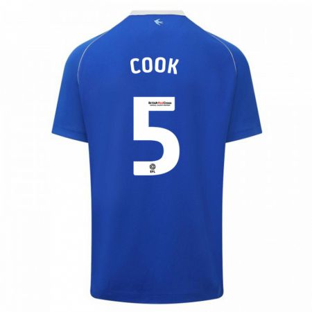 Kandiny Herren Freddie Cook #5 Blau Heimtrikot Trikot 2023/24 T-Shirt