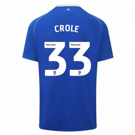 Kandiny Herren James Crole #33 Blau Heimtrikot Trikot 2023/24 T-Shirt