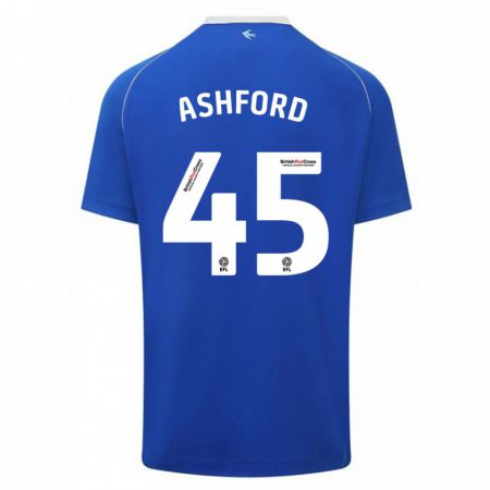 Kandiny Herren Cian Ashford #45 Blau Heimtrikot Trikot 2023/24 T-Shirt