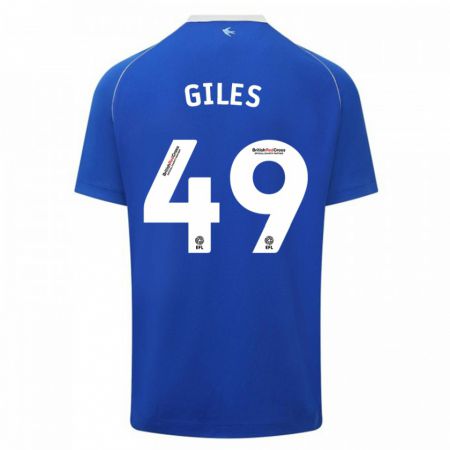 Kandiny Herren Luey Giles #49 Blau Heimtrikot Trikot 2023/24 T-Shirt