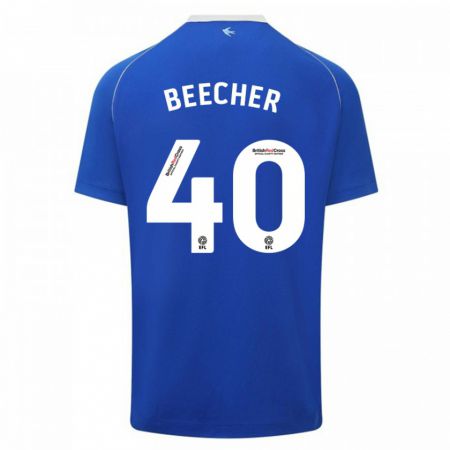 Kandiny Herren Josh Beecher #40 Blau Heimtrikot Trikot 2023/24 T-Shirt