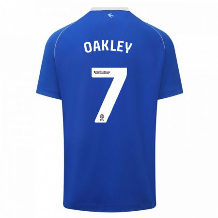Kandiny Herren Rhianne Oakley #7 Blau Heimtrikot Trikot 2023/24 T-Shirt