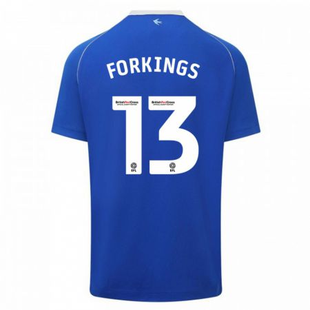 Kandiny Herren Amelia Forkings #13 Blau Heimtrikot Trikot 2023/24 T-Shirt