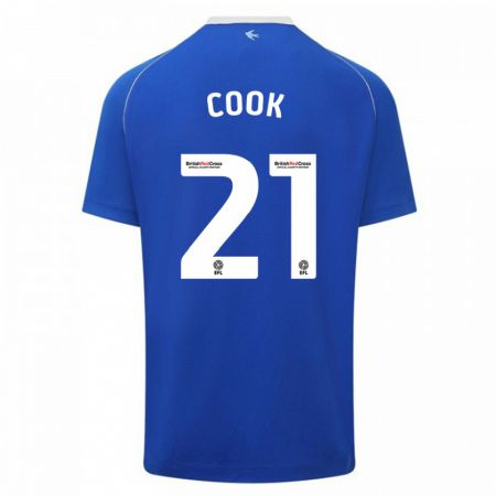 Kandiny Herren Mikayla Cook #21 Blau Heimtrikot Trikot 2023/24 T-Shirt