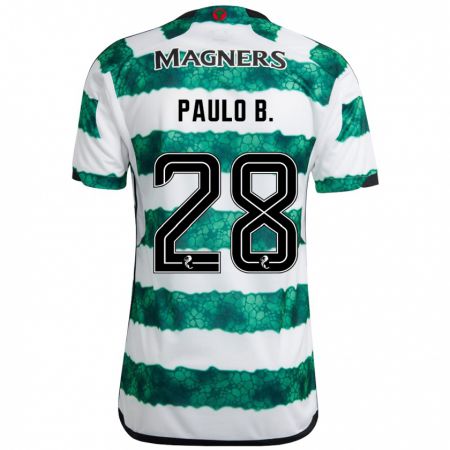 Kandiny Herren Paulo Bernardo #28 Grün Heimtrikot Trikot 2023/24 T-Shirt
