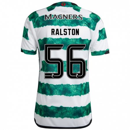 Kandiny Herren Anthony Ralston #56 Grün Heimtrikot Trikot 2023/24 T-Shirt