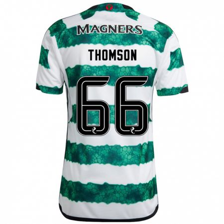 Kandiny Herren Corey Thomson #66 Grün Heimtrikot Trikot 2023/24 T-Shirt