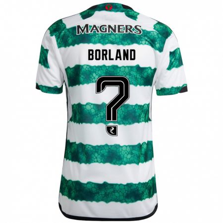 Kandiny Herren Hayden Borland #0 Grün Heimtrikot Trikot 2023/24 T-Shirt