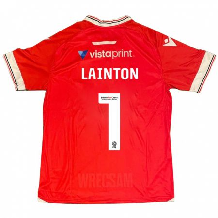 Kandiny Herren Rob Lainton #1 Rot Heimtrikot Trikot 2023/24 T-Shirt