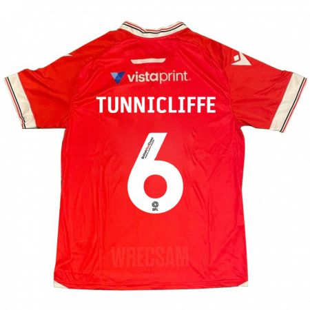 Kandiny Herren Jordan Tunnicliffe #6 Rot Heimtrikot Trikot 2023/24 T-Shirt