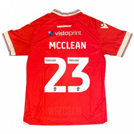 Kandiny Herren James Mcclean #23 Rot Heimtrikot Trikot 2023/24 T-Shirt