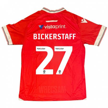 Kandiny Herren Jake Bickerstaff #27 Rot Heimtrikot Trikot 2023/24 T-Shirt