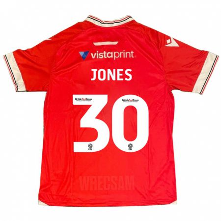 Kandiny Herren James Jones #30 Rot Heimtrikot Trikot 2023/24 T-Shirt
