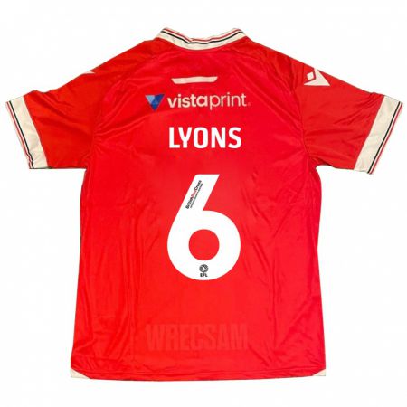 Kandiny Herren Lauryn Lyons #6 Rot Heimtrikot Trikot 2023/24 T-Shirt