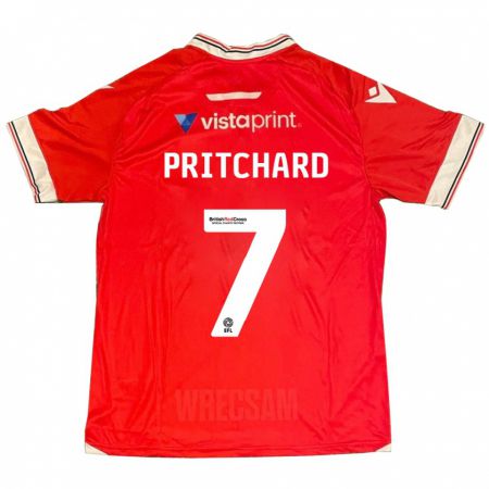 Kandiny Herren Rebecca Pritchard #7 Rot Heimtrikot Trikot 2023/24 T-Shirt