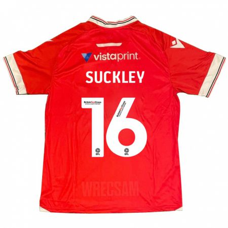 Kandiny Herren Ava Suckley #16 Rot Heimtrikot Trikot 2023/24 T-Shirt
