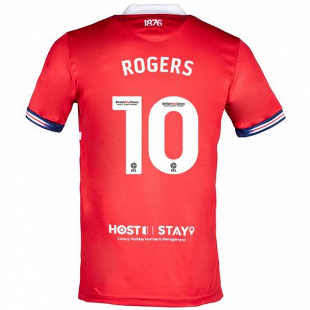 Kandiny Herren Morgan Rogers #10 Rot Heimtrikot Trikot 2023/24 T-Shirt