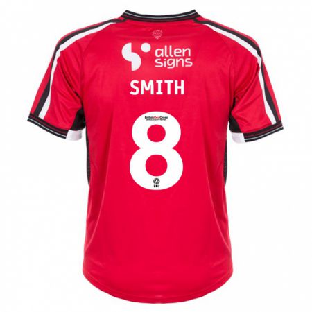 Kandiny Herren Alistair Smith #8 Rot Heimtrikot Trikot 2023/24 T-Shirt