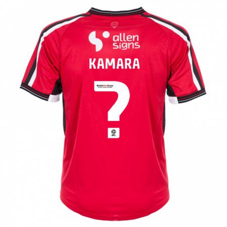 Kandiny Herren Mj Kamara #0 Rot Heimtrikot Trikot 2023/24 T-Shirt