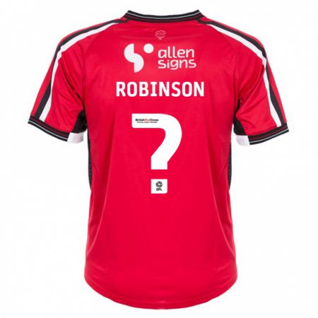 Kandiny Herren Chantelle Robinson #0 Rot Heimtrikot Trikot 2023/24 T-Shirt