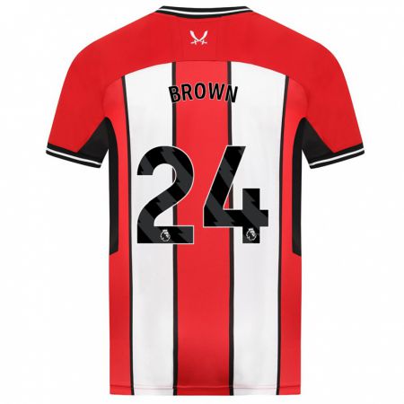 Kandiny Herren Rachel Brown #24 Rot Heimtrikot Trikot 2023/24 T-Shirt