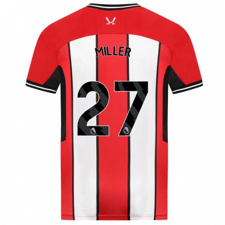 Kandiny Herren Lara Miller #27 Rot Heimtrikot Trikot 2023/24 T-Shirt