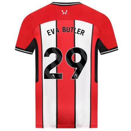 Kandiny Herren Eva Butler #29 Rot Heimtrikot Trikot 2023/24 T-Shirt
